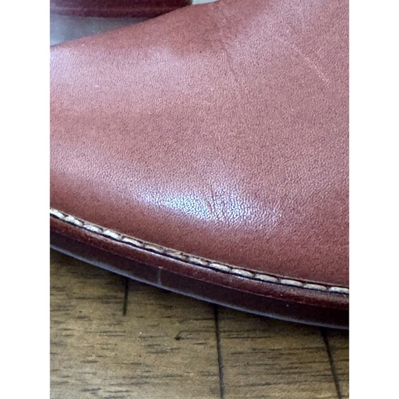 Madewell Womens Rosie Boots Size 8.5 Cognac Tan Leather Block Heel Ankle Booties - Picture 8 of 13